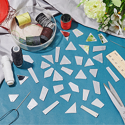 180Pcs 10 Style Sew On Mirror Rhinestones&nbsp;DIY-PH0013-73