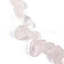 Natural Rose Quartz Nuggets Beads Strands&nbsp;G-B125-A09-01