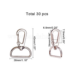 Alloy Swivel Lobster Claw Clasps&nbsp;PH-PALLOY-G233-11P