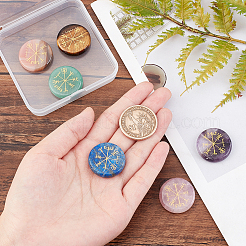 6Pcs 6 Style Natural Mixed Gemstone Cabochons&nbsp;G-SC0001-72