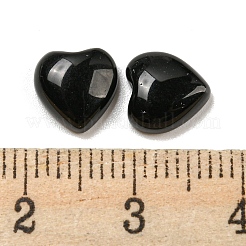 天然石ブラックストーンカボション  ハート  8x8x3.5mm&nbsp;G-H309-01-06