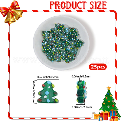 25Pcs Handmade Bumpy Lampwork Beads&nbsp;LAMP-PA0001-31-1
