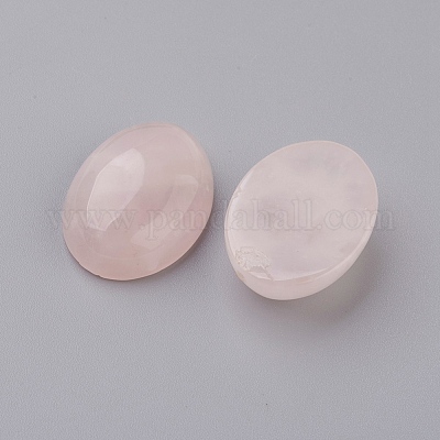 Natural Rose Quartz Flat Back Cabochons&nbsp;G-G741-18x25mm-21-1