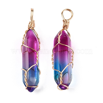 Lampwork Pendants&nbsp;GLAA-T023-07P-1