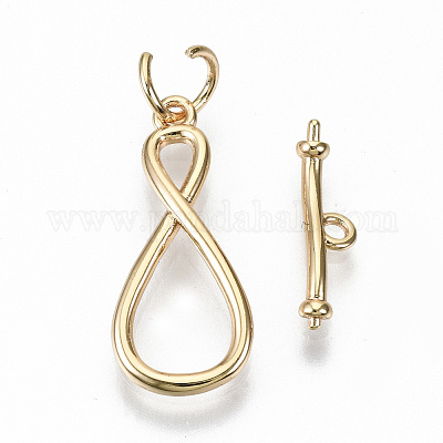 Brass Toggle Clasps&nbsp;KK-T062-10G-NF-1