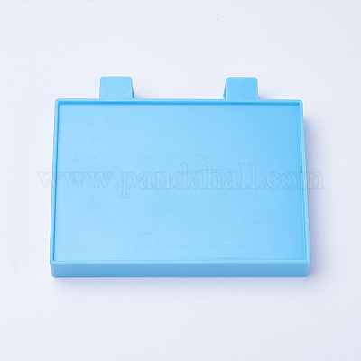 トレイプレート  ラインストーンドリルポイントプレート  ディープスカイブルー  10.9x8.95x1.5cm&nbsp;DIY-WH0024-02-1