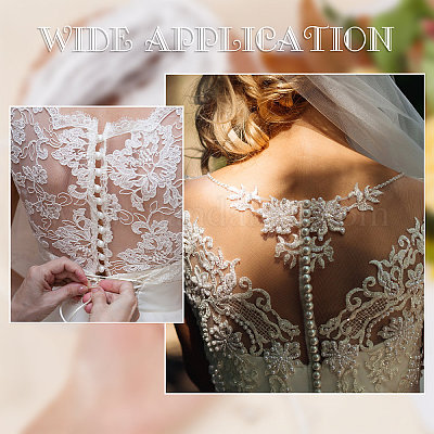 Pearl buttons for wedding dress best sale