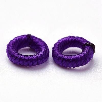 Polyester Weave Beads&nbsp;WOVE-N003-40-1