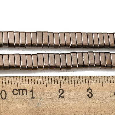 Electroplated Non-magnetic Synthetic Hematite Beads Strands&nbsp;G-C106-B02-09A-1
