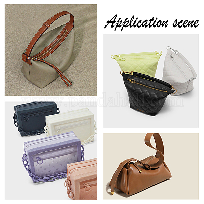 合金ジッパーファスナー 本革付き バッグ交換用アクセサリー用