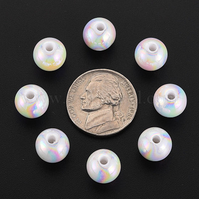 Opaque Acrylic Beads&nbsp;MACR-S370-D10mm-01-1