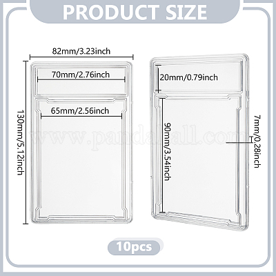 10Pcs Plastic ID Card Holder&nbsp;AJEW-GO0002-73-1