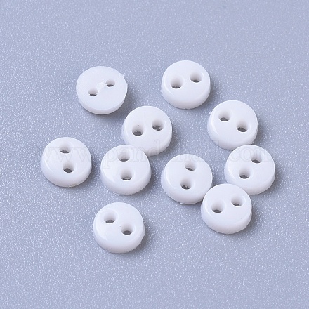 Nylon Tiny Button BUTT-WH0014-28K-1