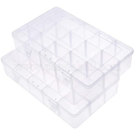Rectangle Plastic Bead Storage Containers&nbsp;CON-PH0002-05-1