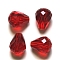Imitation Austrian Crystal Beads, Grade AAA, K9 Glass, Faceted, Drop, Dark Red, 10x12mm, Hole: 0.9~1.5mm