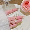 Stainless Steel Cable Chain Necklaces, Rhinestone Pendant Necklaces, Flat Round, 8.27~19.69 inch(21~50cm)