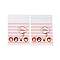 Christmas Theme Plastic Bakeware Bag, with Self-adhesive, for Chocolate, Candy, Cookies, Square, Pink, 130x100x0.2mm, about 100pcs/bag