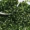 Glass Seed Beads, Silver Lined, Square, Dark Olive Green, 3~3.5x2.5~3x2.5~3mm, Hole: 1mm, about 10714pcs/pound