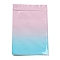 Gradient Color Gradient Color Plastic Packaging Resealable Bags, Top Self Seal Pouches, Rectangle, Colorful, 18x12x0.15cm, Unilateral Thickness: 2.5 Mil(0.065mm)