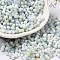 Two Tone Baking Paint Glass Seed Beads, Round Hole, Peanut, Royal Blue, 6~6.5x3~3.5x3~3.5mm, Hole: 1~1.2mm, about 4500pcs/pound