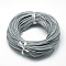 Spray Painted Cowhide Leather Cords, Light Grey, 1.5mm, about 100yards/bundle(300 feet/bundle)