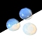 Opalite Cabochons, Faceted, Flat Round, 20x5~6mm