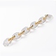Handmade Transparent Acrylic Coffee Bean Chains&nbsp;AJEW-JB00862-01-2