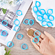 60Pcs Silicone Pendant&nbsp;SIL-GF0001-44-3
