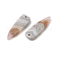 天然石瑪瑙ペンダント  ティアドロップチャーム  28x9~9.5x4~6mm  穴：1.2~1.6mm&nbsp;G-A244-07F