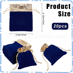 Velvet Jewelry Pouches Bags&nbsp;TP-BBC0001-09B-04