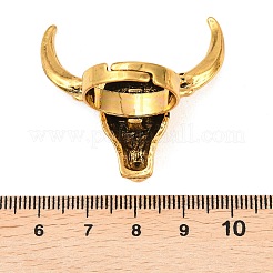 合成ターコイズカフオープンリング4個  チベットスタイル合金パーツ  アンティーク黄金  内径：17.5~19mm&nbsp;RJEW-P179-03AG