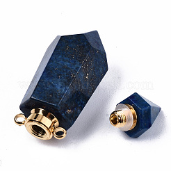 Faceted Natural Lapis Lazuli Pendants&nbsp;G-T131-15B