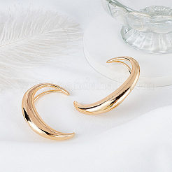 2Pcs 2 Styles C-Shaped Alloy Cuff Earrings&nbsp;EJEW-LP0013-18KCG