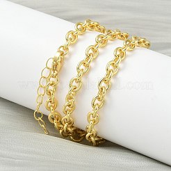 5MM Brass Cable Chain Necklaces for Women&nbsp;NJEW-K271-12G