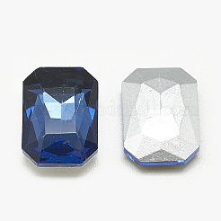Pointed Back Glass Rhinestone Cabochons&nbsp;RGLA-T079-8x10mm-13