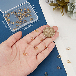 304ステンレススチールチューブベイル40個  ループベイル  リング  24KGP本金メッキ  8.5x6x2.5mm  穴：2mm  内径：4mm&nbsp;STAS-BBC0005-53