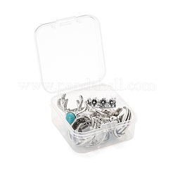 9Pcs 9 Style Adjustable Alloy Finger Rings&nbsp;RJEW-LS0001-16AS