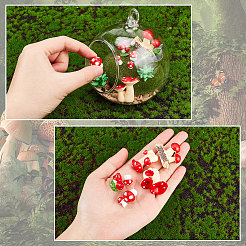 AHADEMAKER 124Pcs 7 Style Mini Resin Figurines&nbsp;DJEW-GA0001-33
