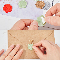80Pcs 4 Colors Tree of Life Adhesive Wax Seal Stickers&nbsp;DIY-CP0010-19