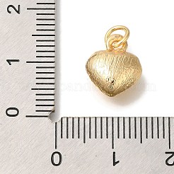真鍮チャーム  ハートチャーム  カドミウムフリー＆ニッケルフリー＆鉛フリー  18KGP本金メッキ  12x10x5.5mm  穴：3.5mm&nbsp;KK-K388-59A-G