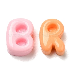 オペーク樹脂カボション  文字L  ミックスカラー  12~14x9~12.5x6~6.5mm&nbsp;X1-RESI-K027-02