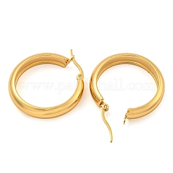 202 Stainless Steel Hoop Earrings&nbsp;X-EJEW-H003-38G-04