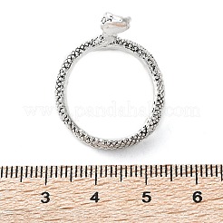 Alloy Cuff Finger Rings&nbsp;RJEW-T006-33AS
