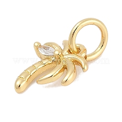 Brass Micro Pave Cubic Zirconia Pendants&nbsp;KK-Q028-61G