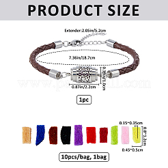 1Pc 304 Stainless Steel Perfume Diffuser Column Link Bracelets&nbsp;BJEW-FG0001-08B