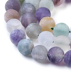 Natural Fluorite Beads Strands&nbsp;X-G-K292-01