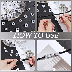 3Pcs Acrylic Hair Pin Bun Maker&nbsp;OHAR-PA0001-01C