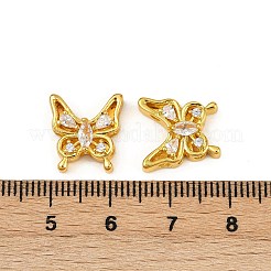 Brass Clear Cubic Zirconia Beads&nbsp;KK-Q081-13A-MG