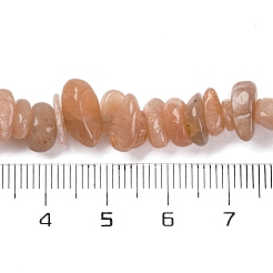 天然マルチムーンストーンチップビーズ連売り  5~8x5~8mm  穴：1mm  約31.5インチ&nbsp;X-G-M205-19A