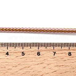 編み込みステンレスコード  DIYクラフト用  テクスチャラウンド  キャメル  3mm  約32.81フィート（10m）/ロール&nbsp;STAS-D382-01A